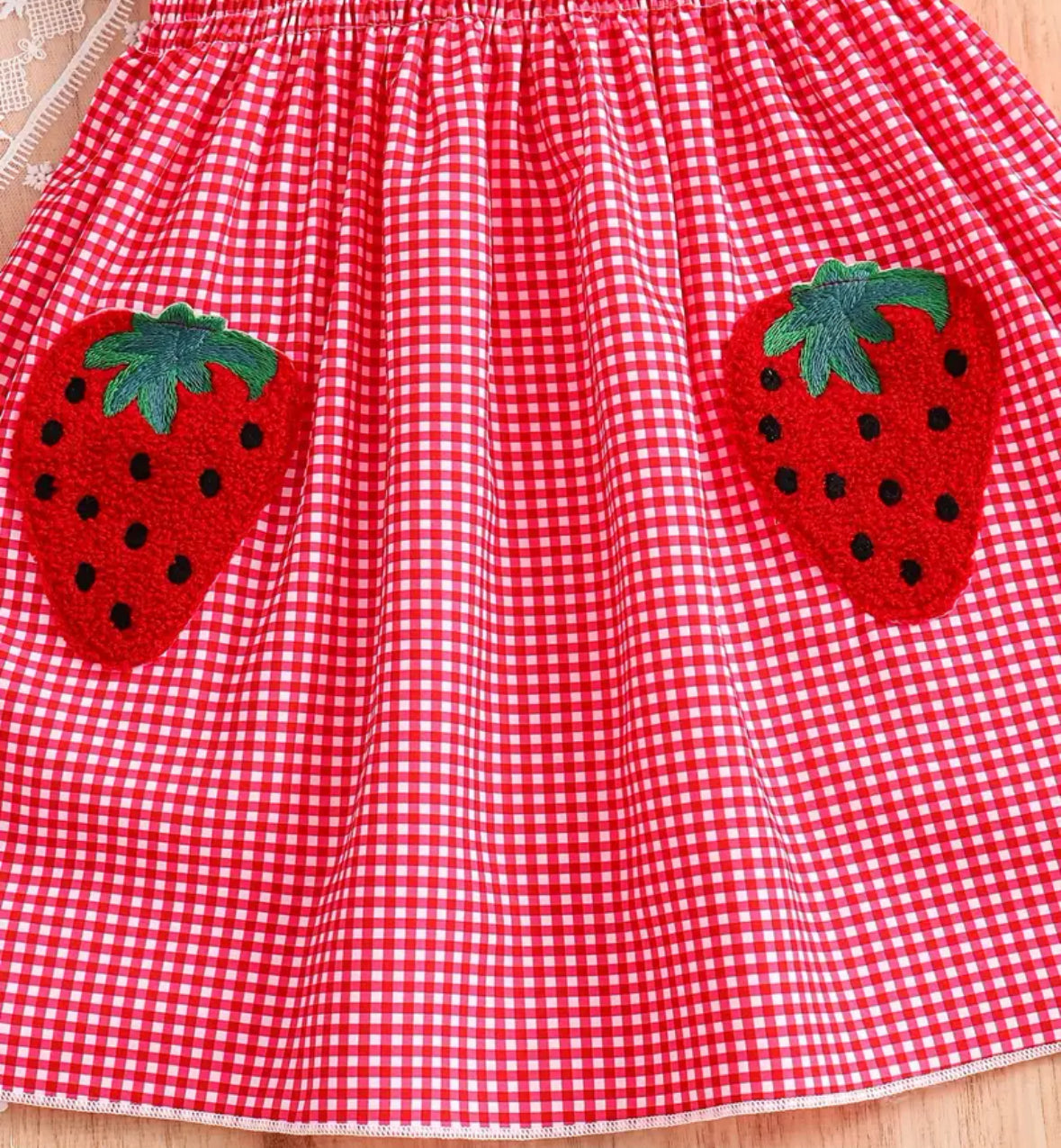 Strawberry Gingham Dress 🍓