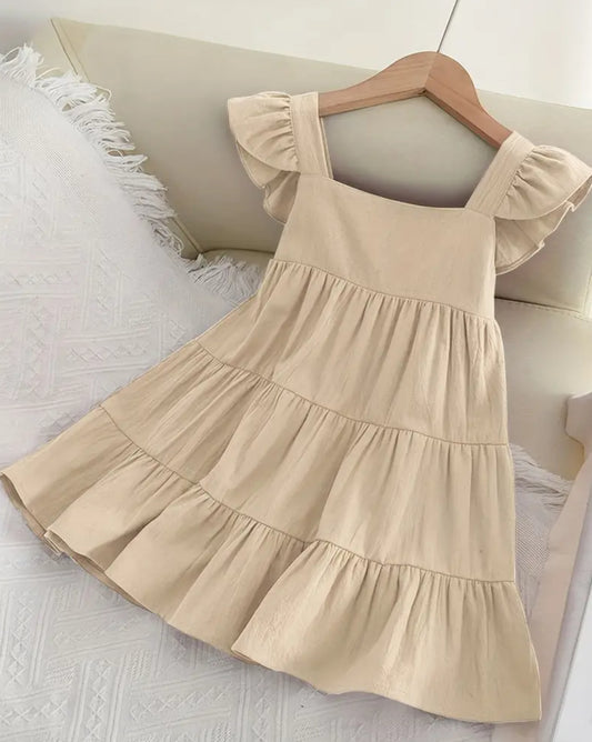 Tiered Linen Dress