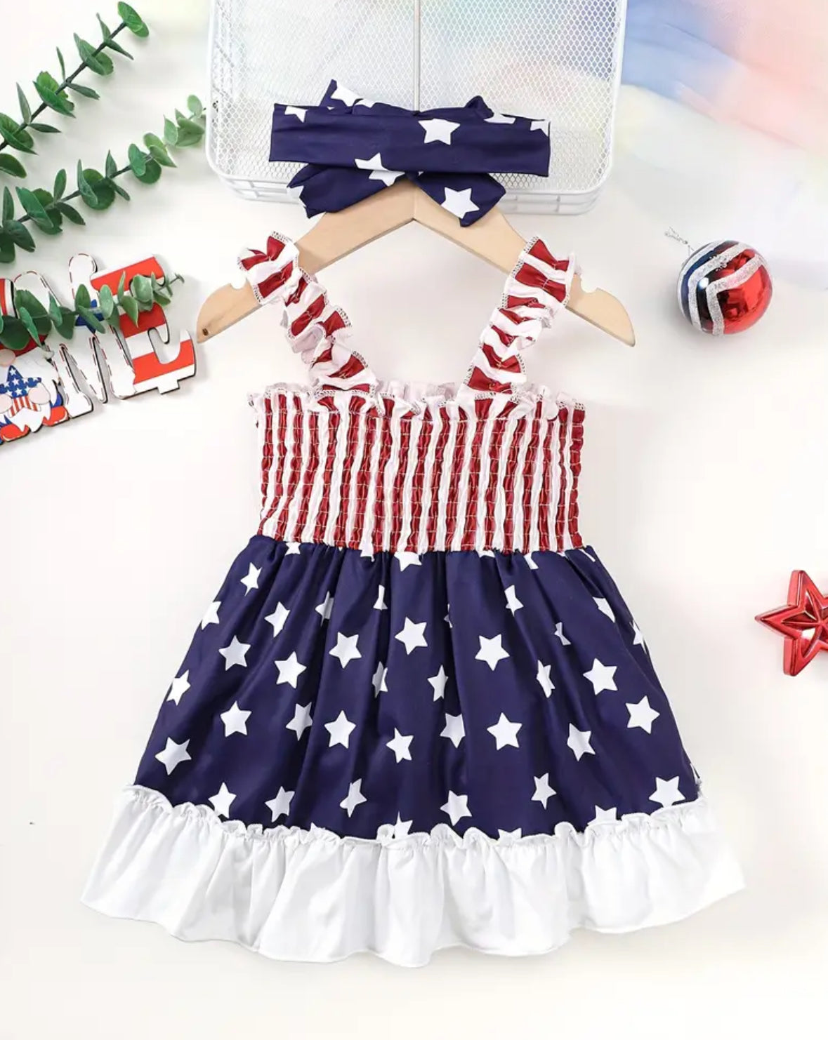 American Girl Dress ❤️🤍💙