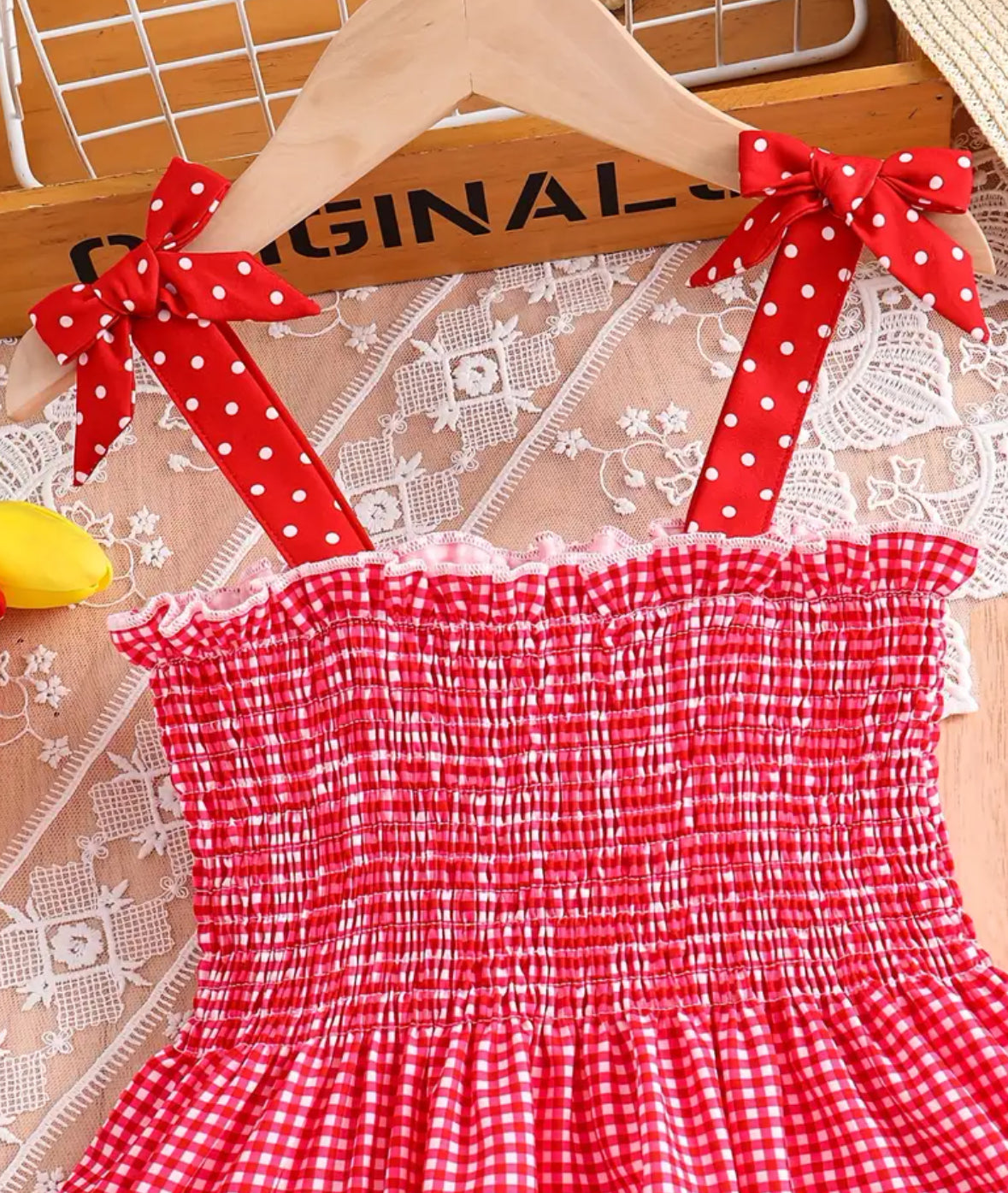 Strawberry Gingham Dress 🍓