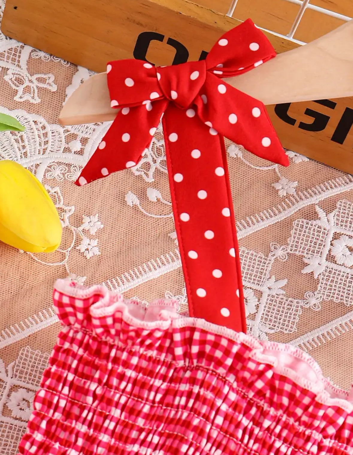 Strawberry Gingham Dress 🍓