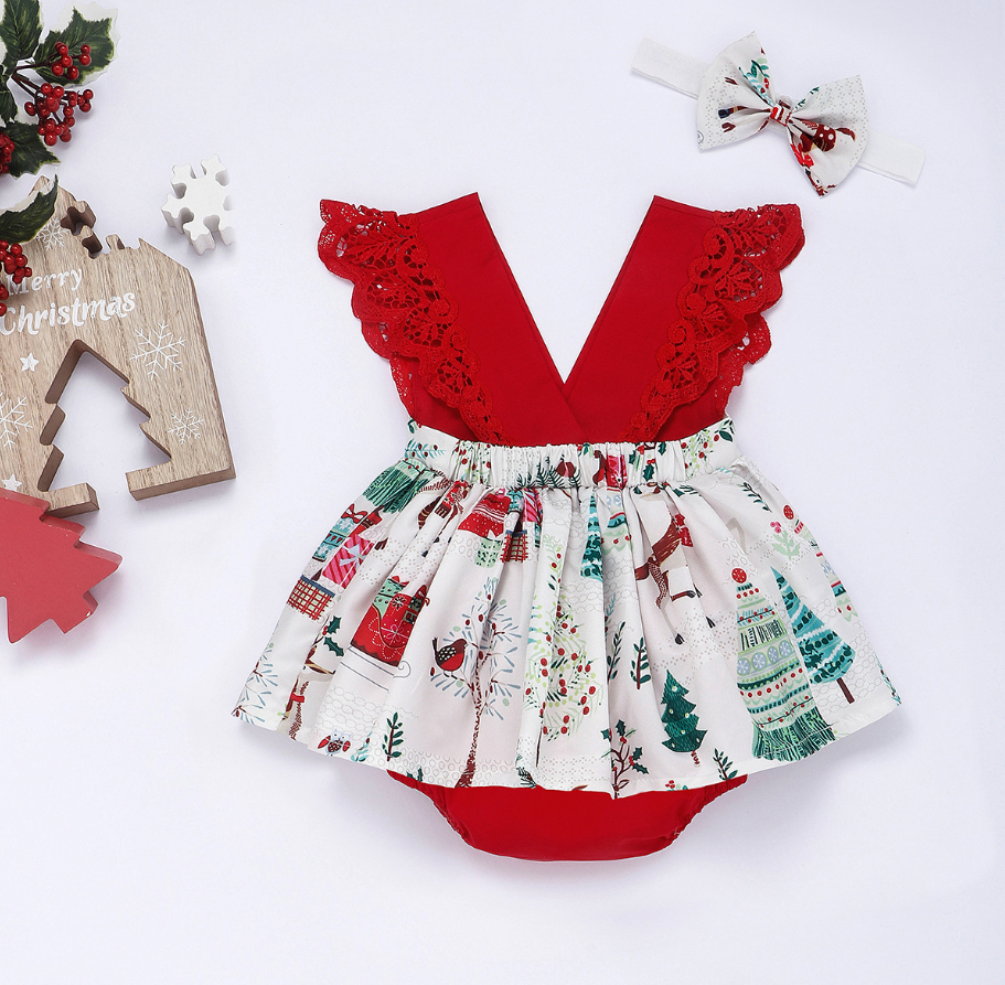 Winifred Holiday Romper Dress